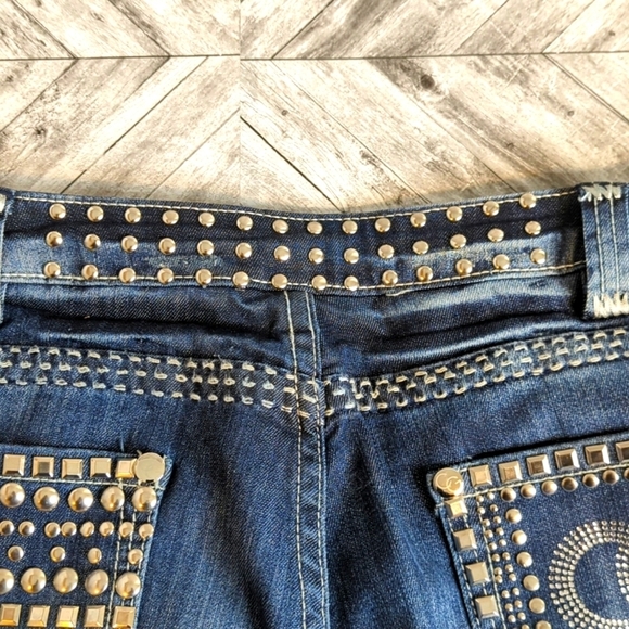 COOGI Y2K Distress Studded Jeans ... Size 17/18 - Picture 8 of 9